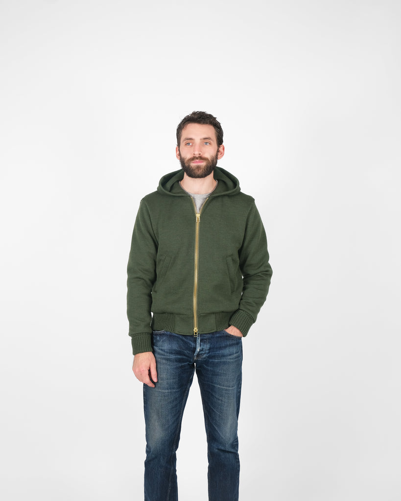 Full-Throttle Moto-Hoodie - Spruce