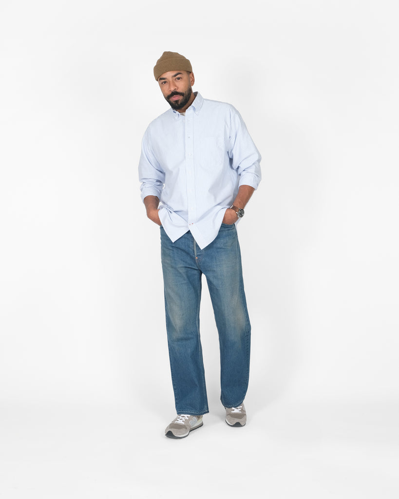 Dehen x Gitman Oxford - Blue Stripe