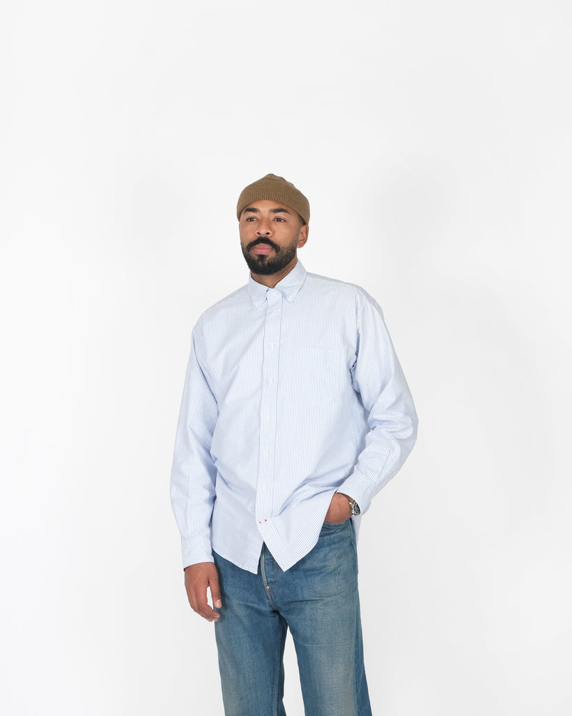 Dehen x Gitman Oxford - Blue Stripe