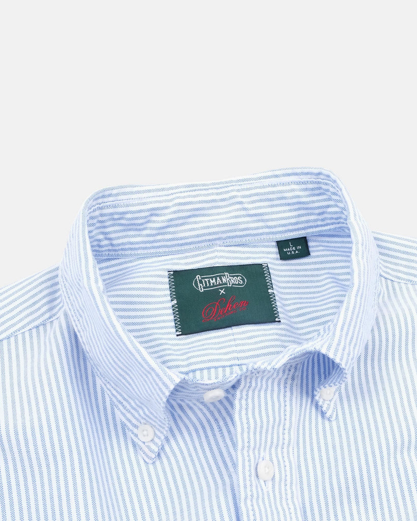 Dehen x Gitman Oxford - Blue Stripe