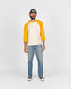 Heavy Duty Baseball Tee - 2-Tone Natural & Gold - View 2