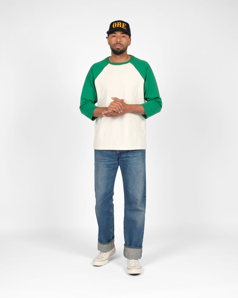 Heavy Duty Baseball Tee - 2-Tone Natural & Black – Dehen 1920