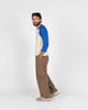 Heavy Duty Baseball Tee - 2-Tone Natural & Royal - View 4