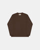 Heavy Duty Long Sleeve Tee - Single Pocket - Brown - View 1
