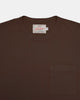 Heavy Duty Long Sleeve Tee - Single Pocket - Brown - View 6