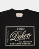 Heavy Duty Tee - Dehen Label - Black w/ Off-White - View 2