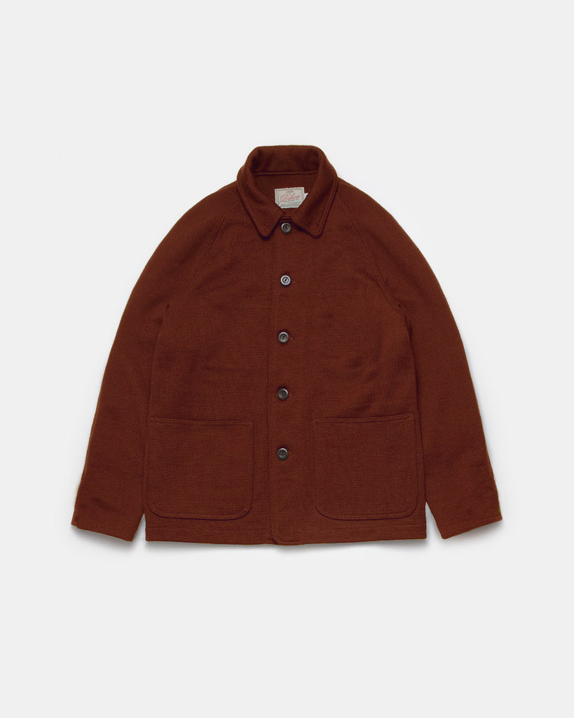 Knit Work Coat - Tobacco