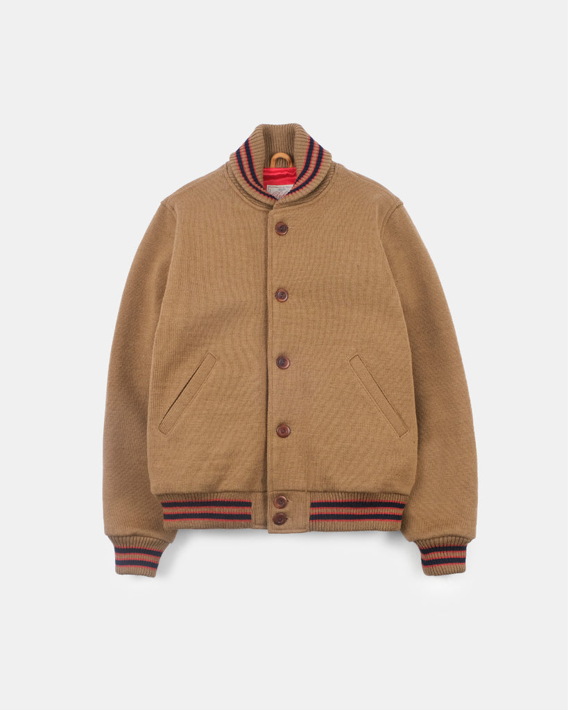 Knit Club Jacket - Dark Tan