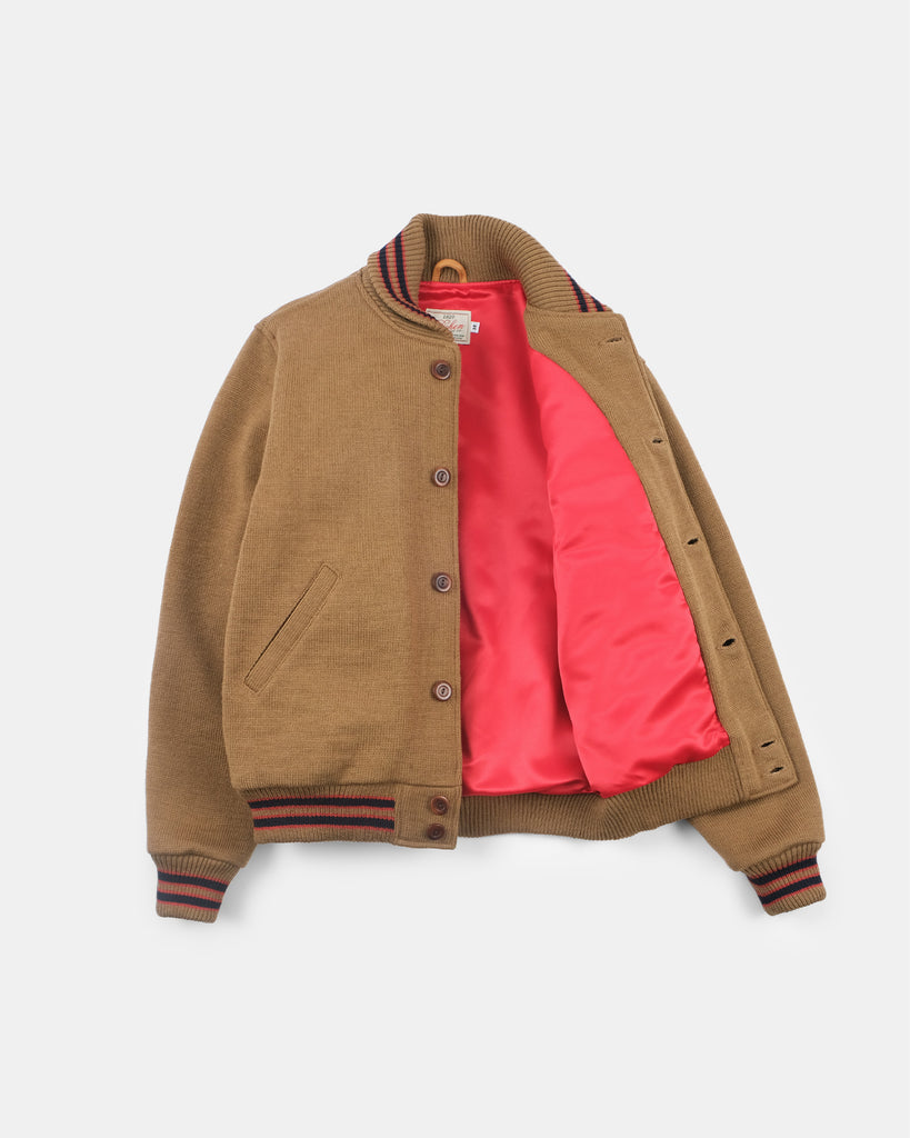 Knit Club Jacket - Dark Tan