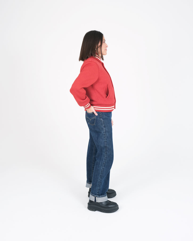 Women's Knit Club Jacket - Forster Red