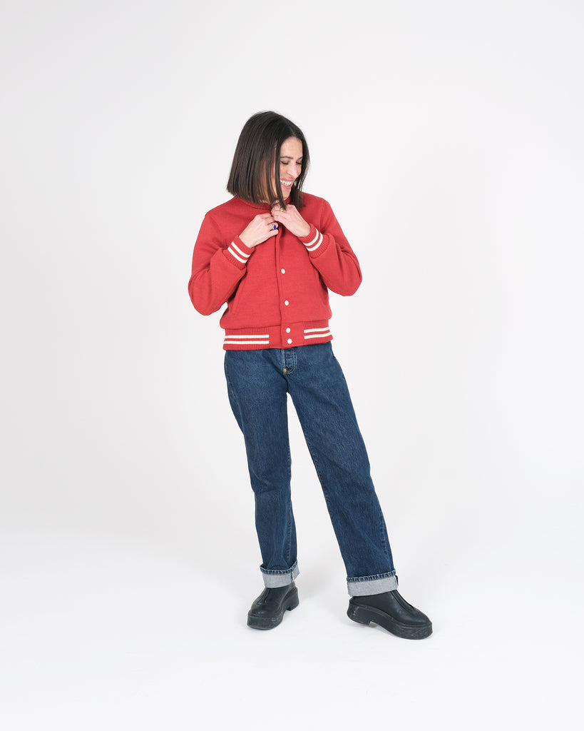 Women's Knit Club Jacket - Forster Red