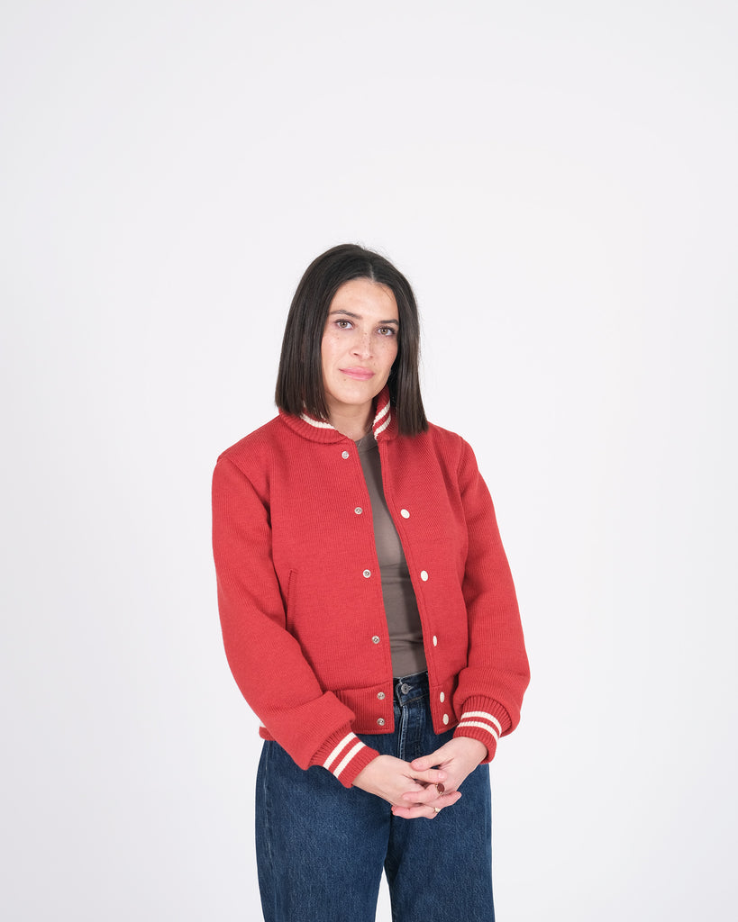 Women's Knit Club Jacket - Forster Red