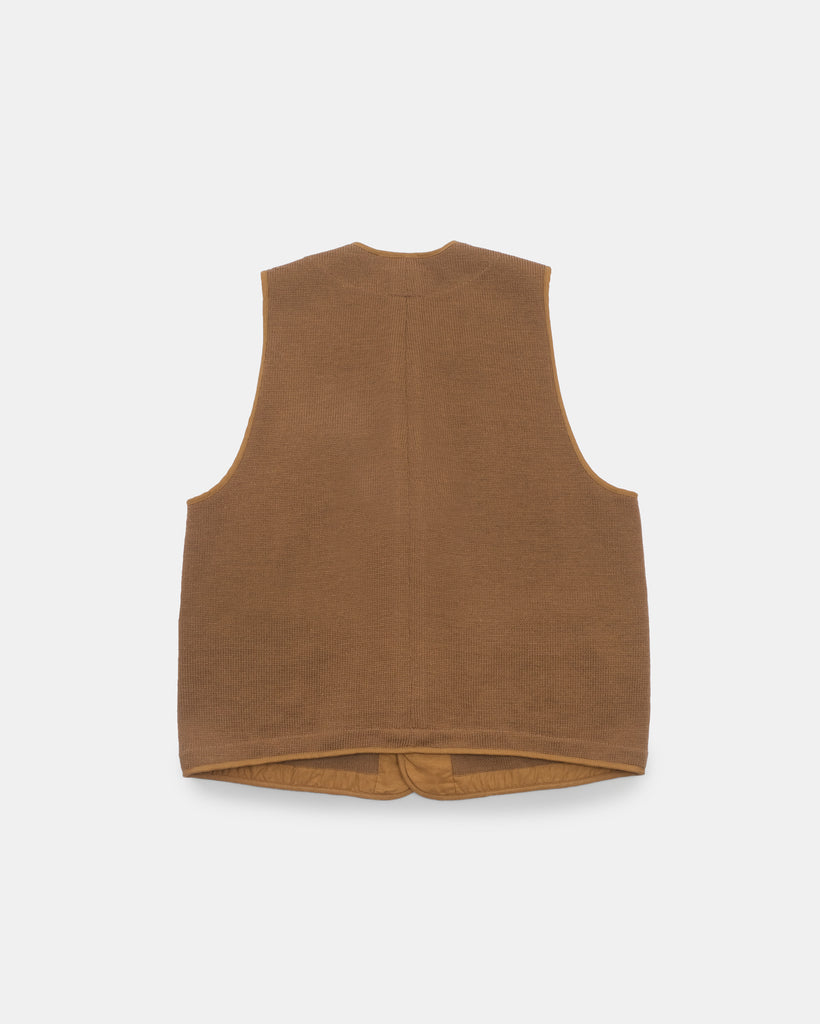 Knit Utility Vest - Dark Tan