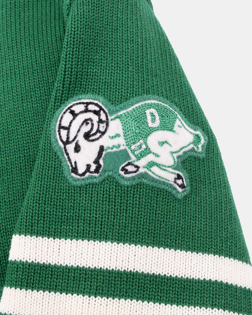 Varsity Cardigan - Kelly / Off White - Pre Order