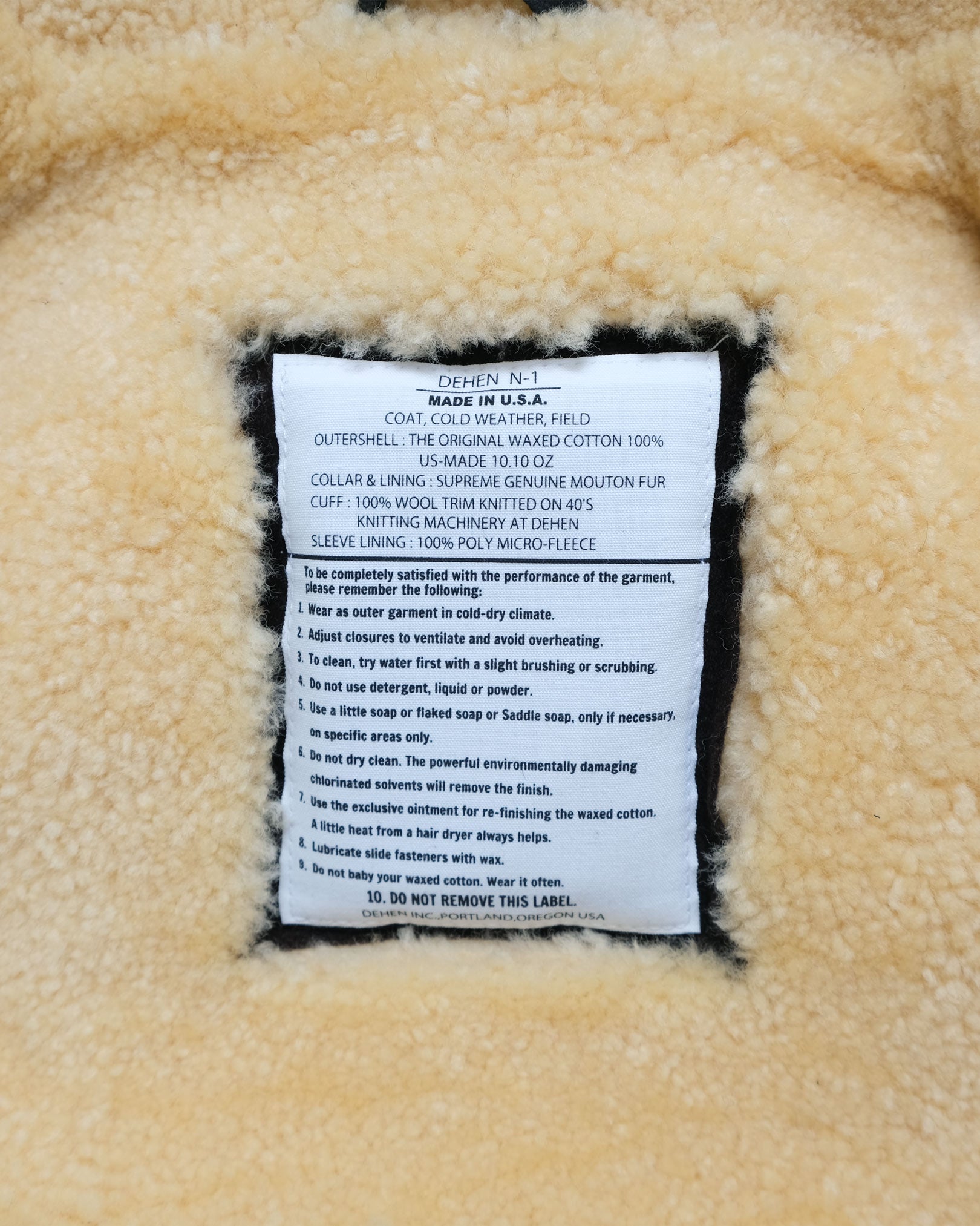 N-1 Deck Jacket - Black / Gold – Dehen 1920