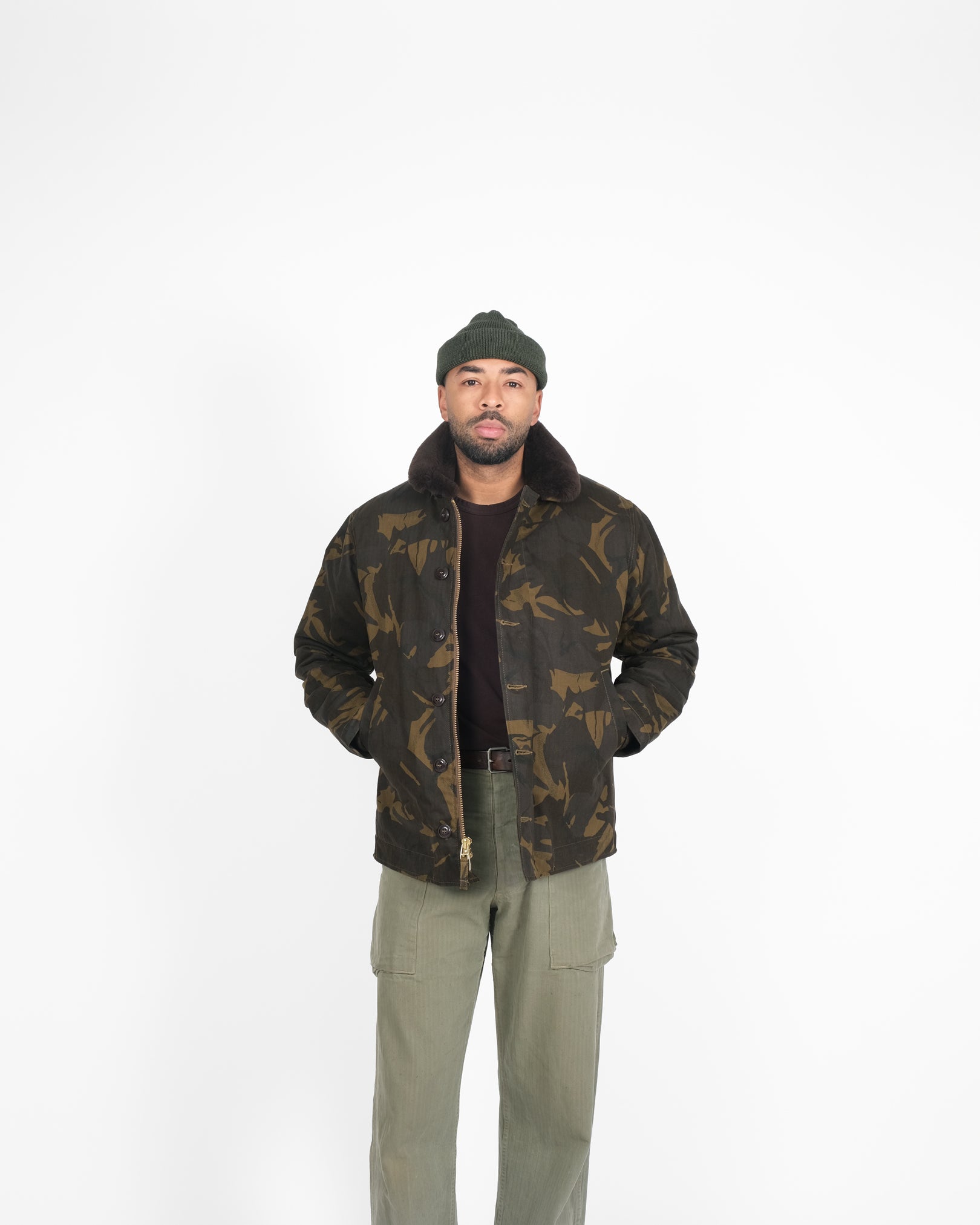 N-1 Deck Jacket - Darkwood Camouflage – Dehen 1920