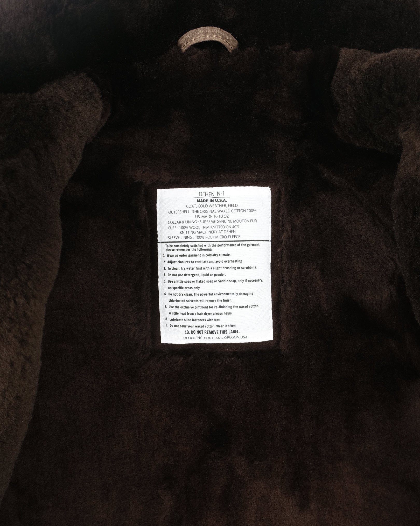 N-1 Deck Jacket - Dark Oak – Dehen 1920