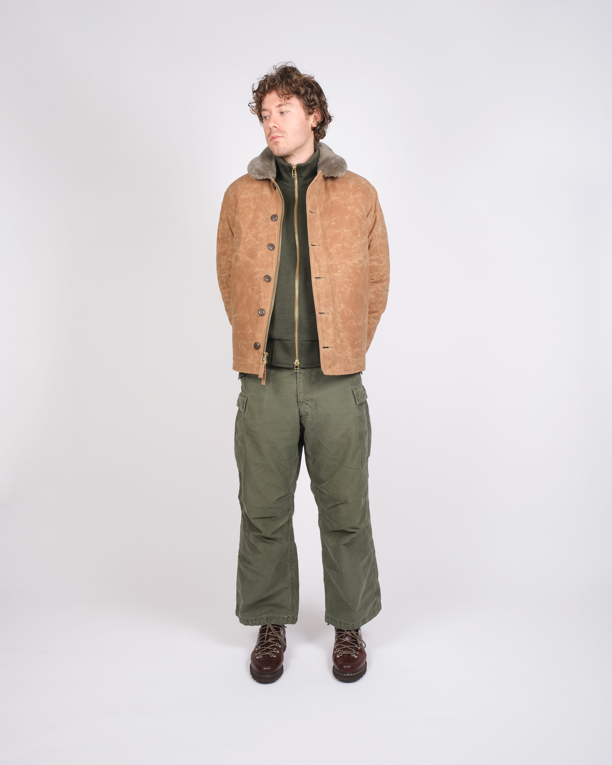 N-1 Deck Jacket - Field Tan / Grey – Dehen 1920