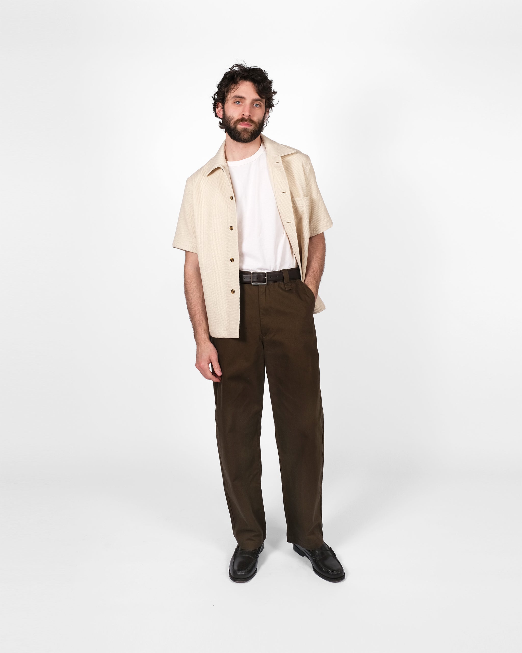 Lounge Shirt - Natural Sashi-Ori – Dehen 1920