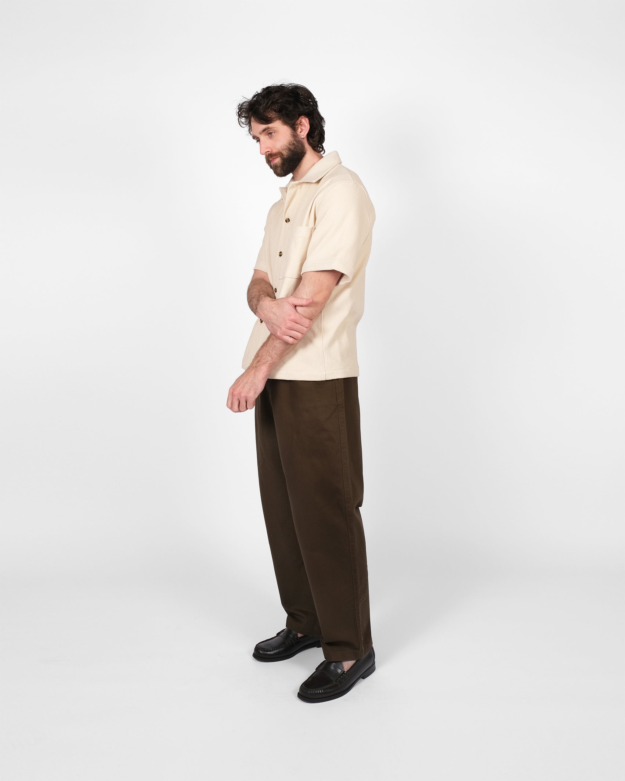 Lounge Shirt - Natural Sashi-Ori – Dehen 1920