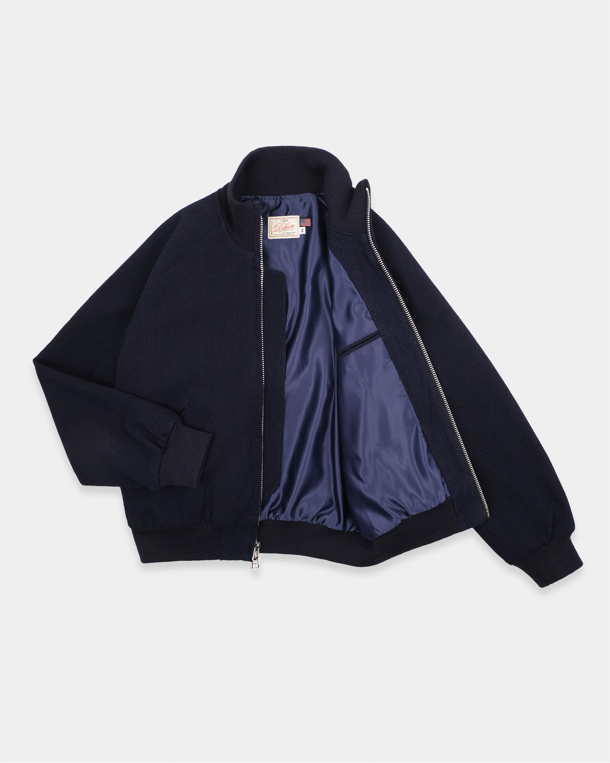 Pilot Jacket - Indigo Sashi-Ori – Dehen 1920