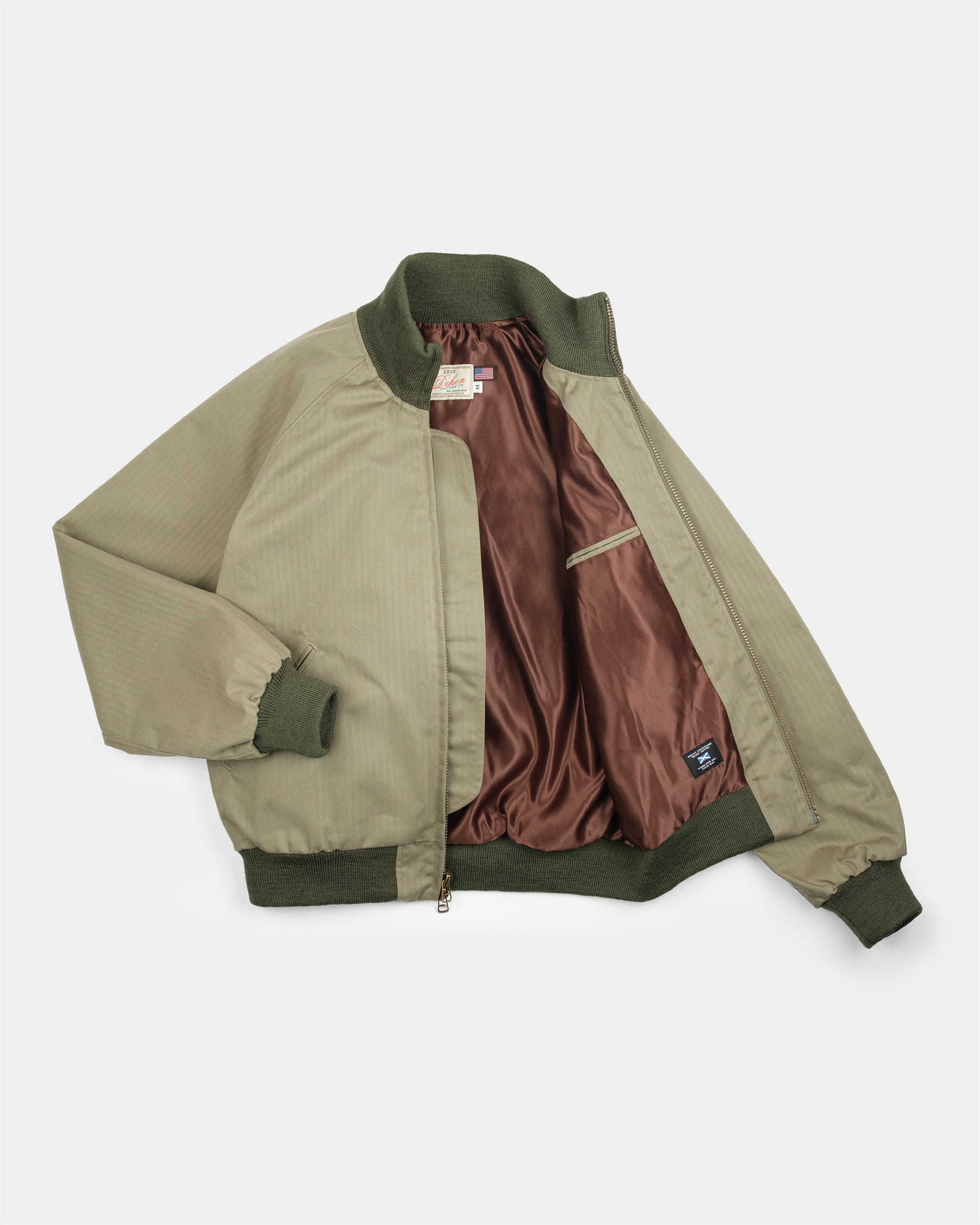 Pilot Jacket - Sage Dry Waxed Cotton – Dehen 1920