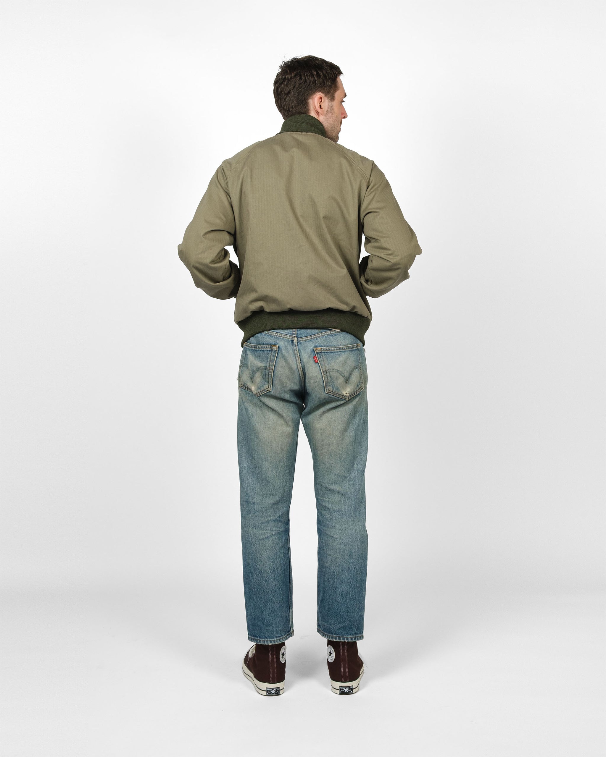 Pilot Jacket - Sage Dry Waxed Cotton – Dehen 1920