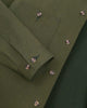 Selvedge Overshirt - Olive Selvedge Denim - View 10