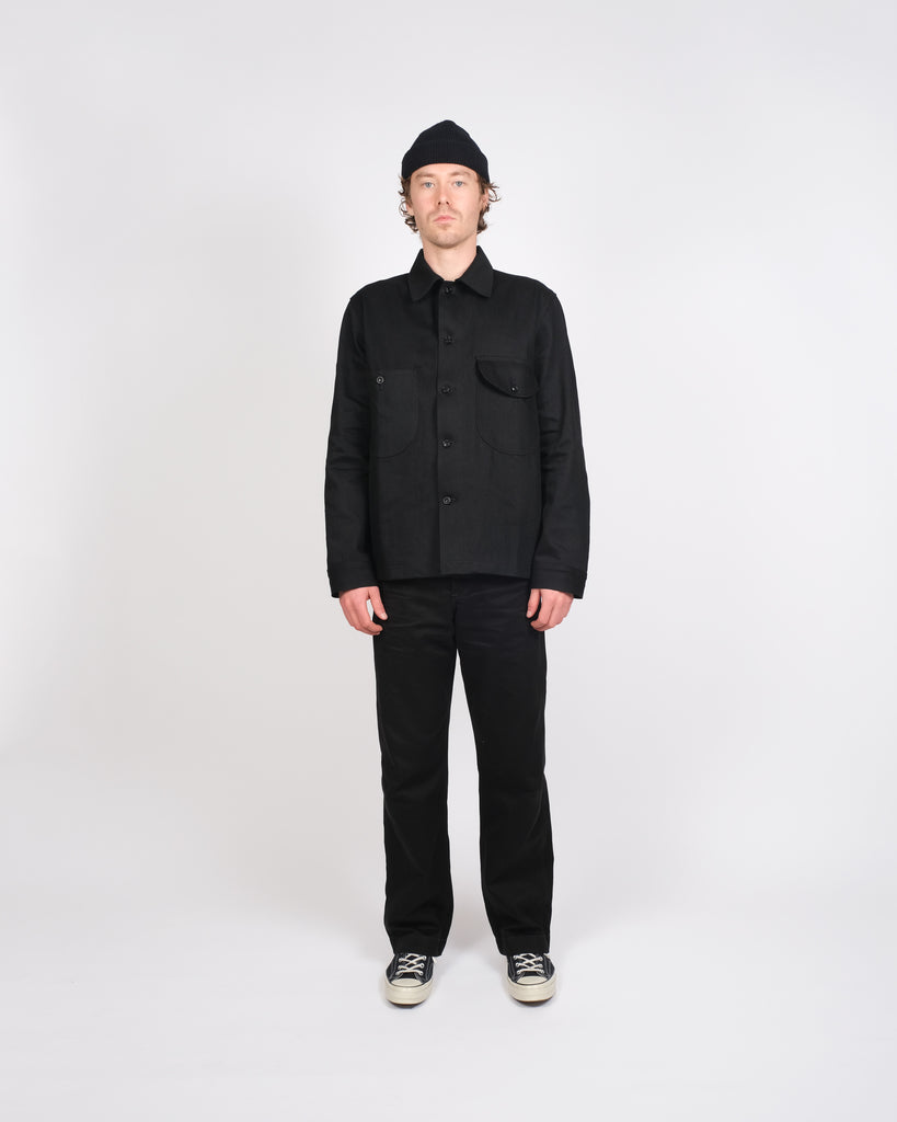 Selvedge Overshirt - Black Denim