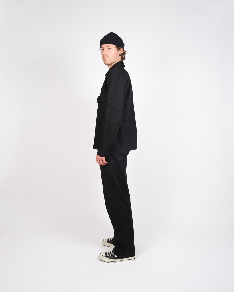 Selvedge Overshirt - Black Denim