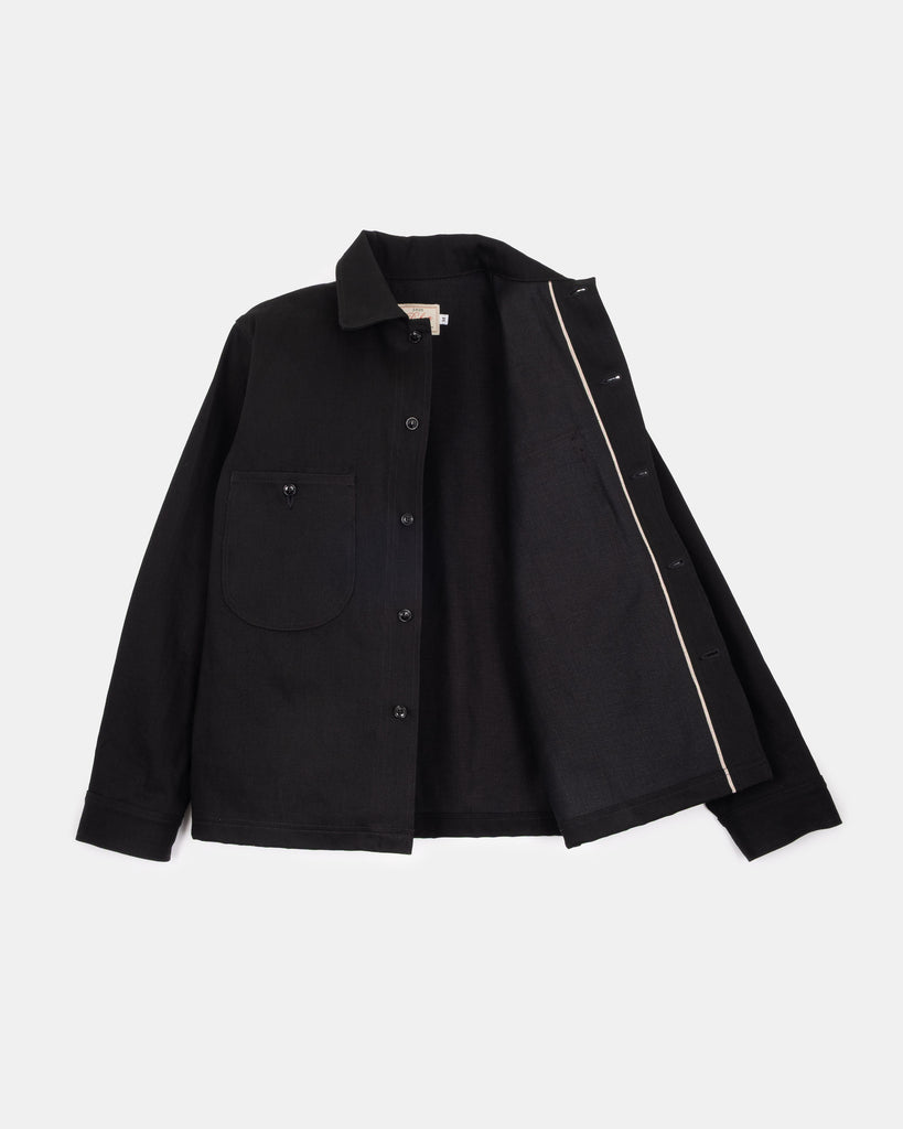 Selvedge Overshirt - Black Denim