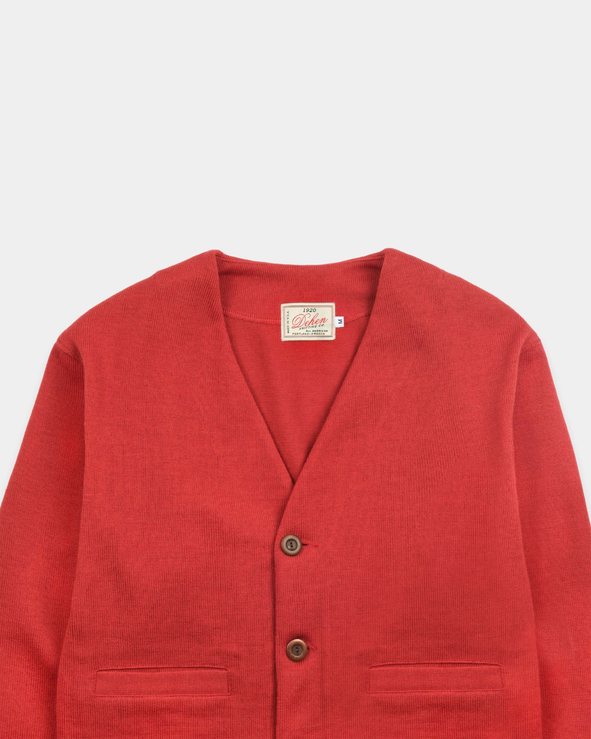 Spring Slouchy Cardigan - Forster Red – Dehen 1920