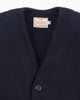 Slouchy Varsity Cardigan - Dark Navy / Burnt Orange - View 9