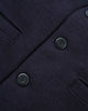 Slouchy Varsity Cardigan - Dark Navy / Burnt Orange - View 7