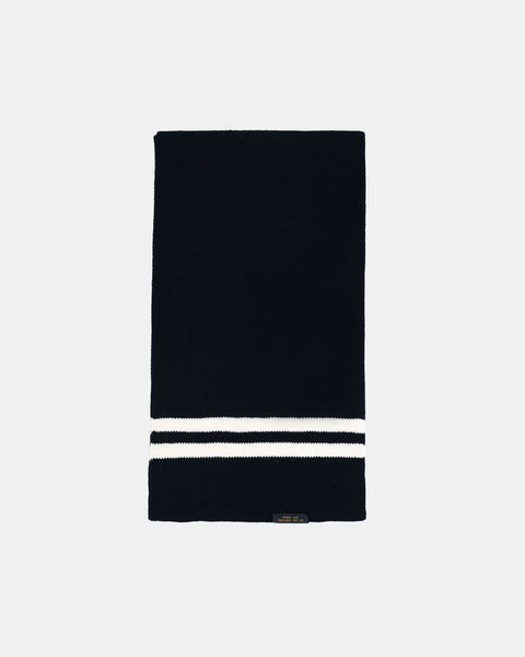 Dehen-1920-Striped-Scarf-Black