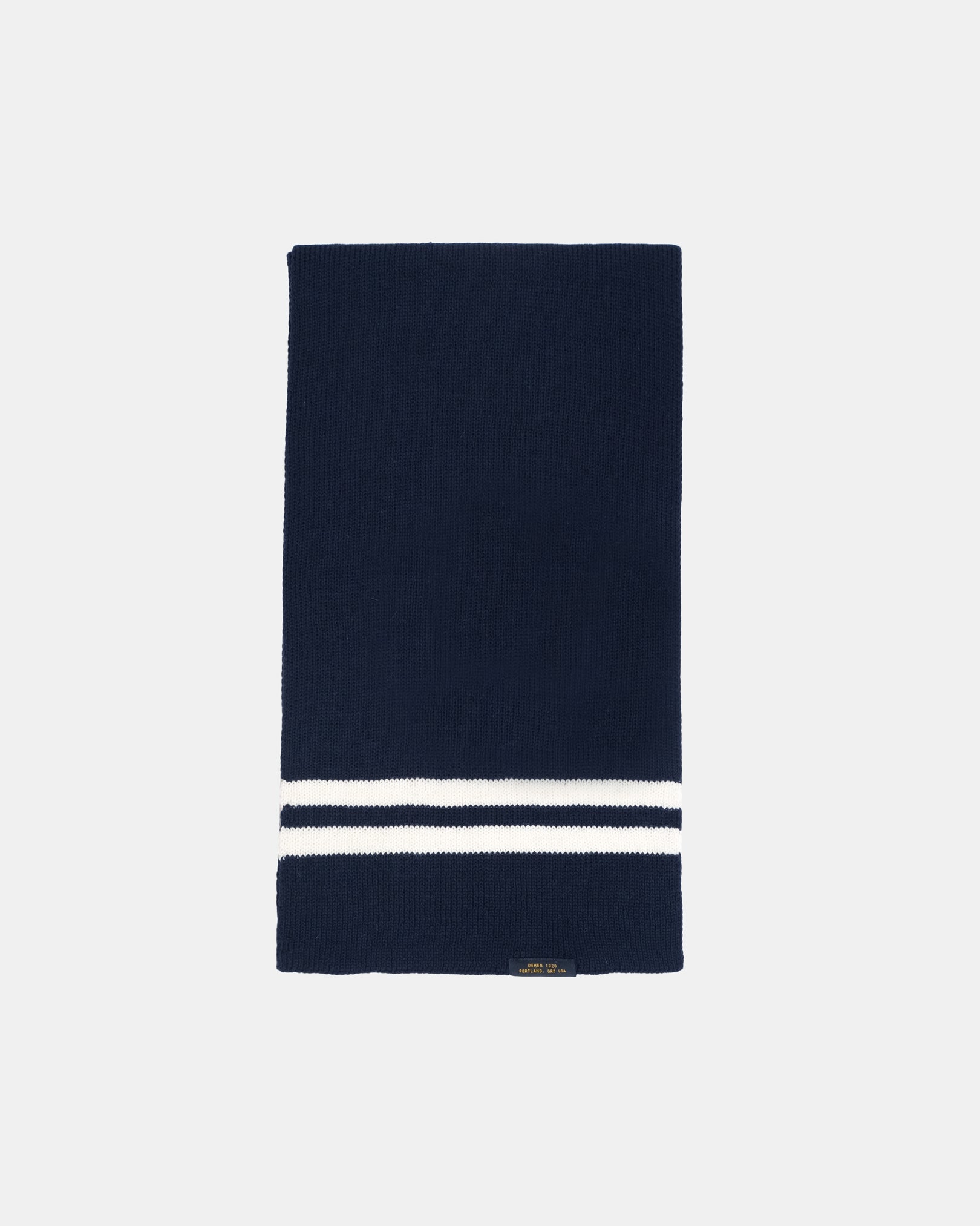 Dehen-1920-Striped-Scarf-Navy-
