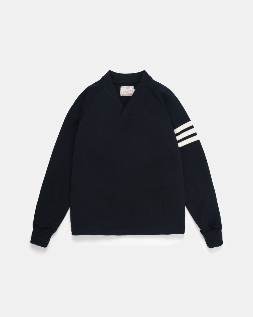 V-Neck Sweater - Black / Off White