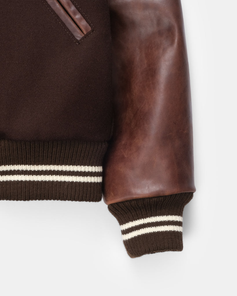 Varsity Jacket - Brown / Antique Brandy