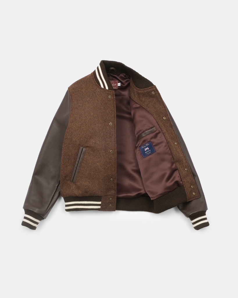 Women's Varsity Jacket - Medium Brown Mix