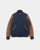 Varsity Jacket - Dark Navy / Luggage