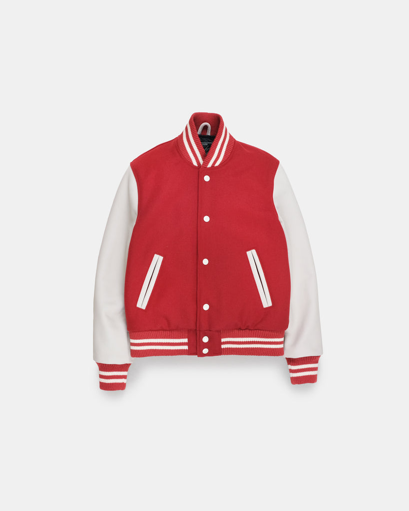Women's Varsity Jacket - Forster Red / Milk
