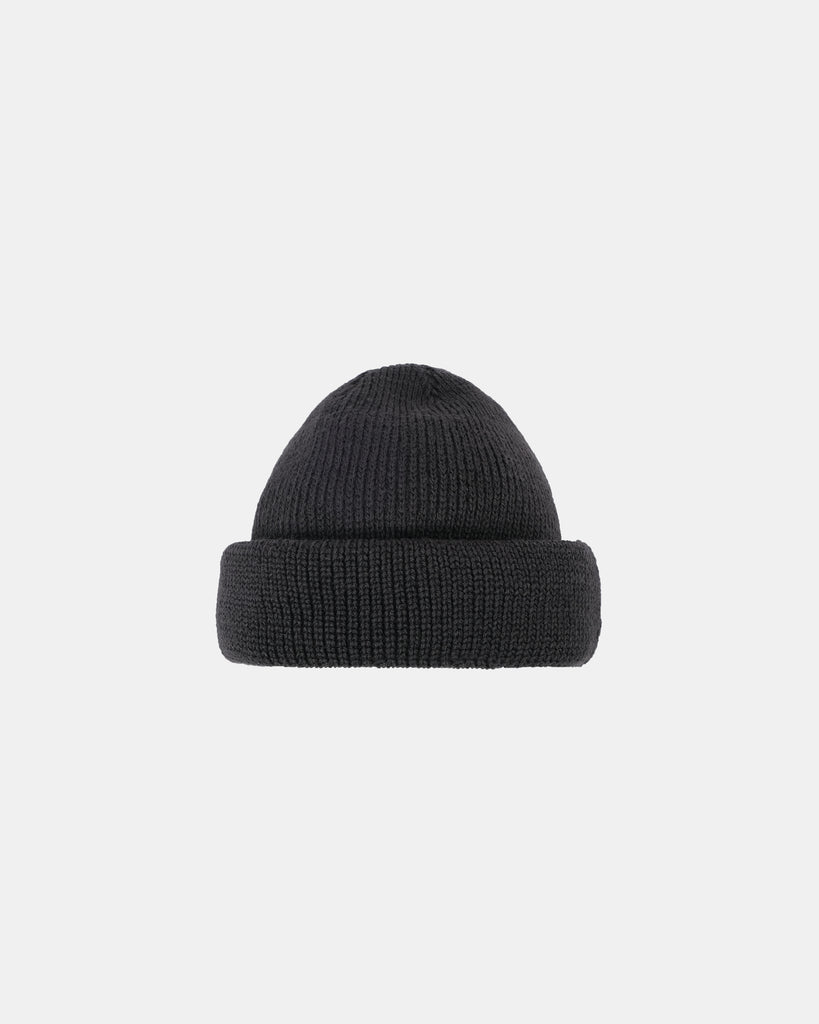 Wool Knit Watch Cap - Dark Charcoal