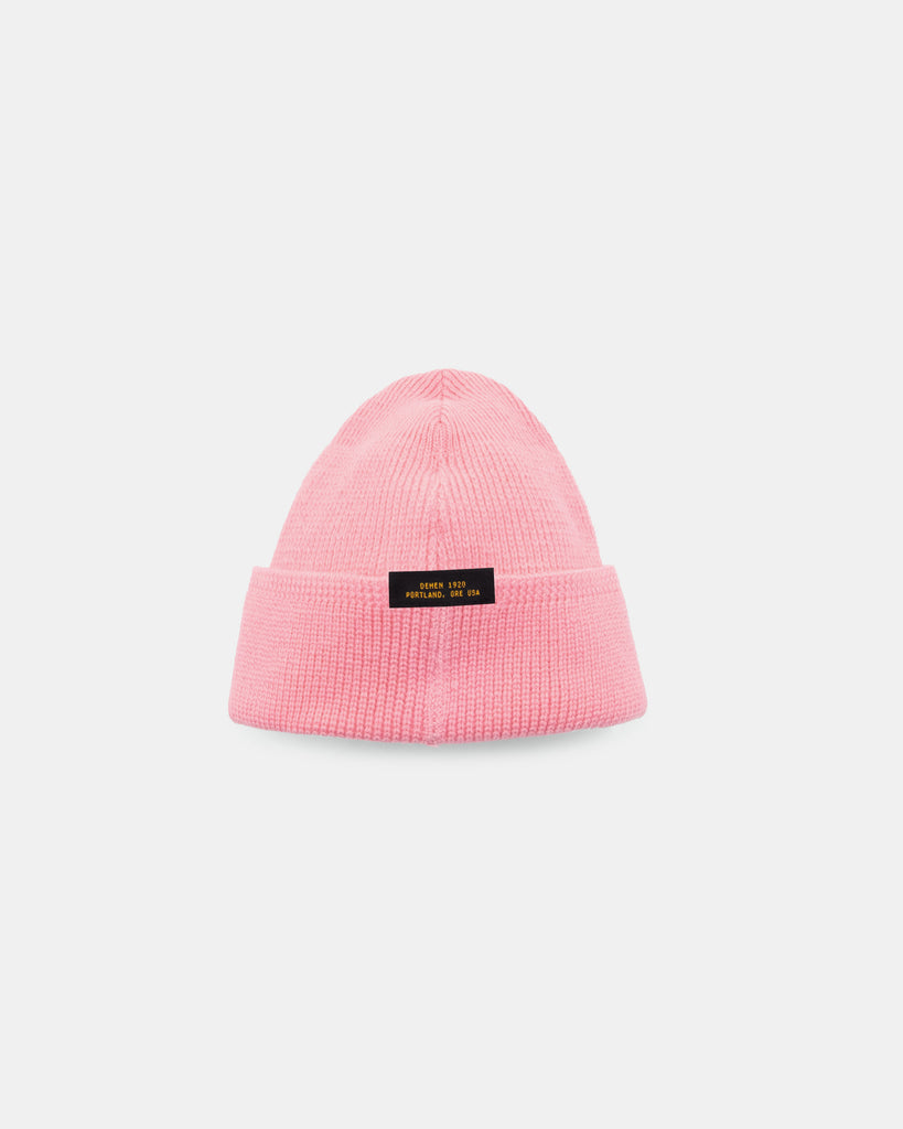 Wool Knit Watch Cap - Pink