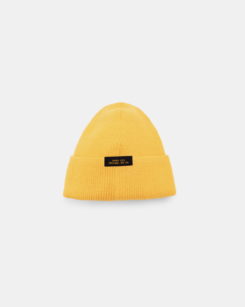 Wool Knit Watch Cap - Harvest Gold