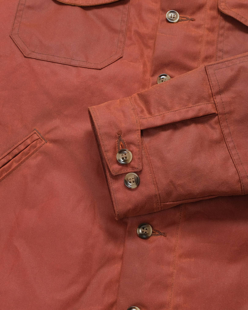 Crissman Overshirt - Waxed Canvas Brick Red