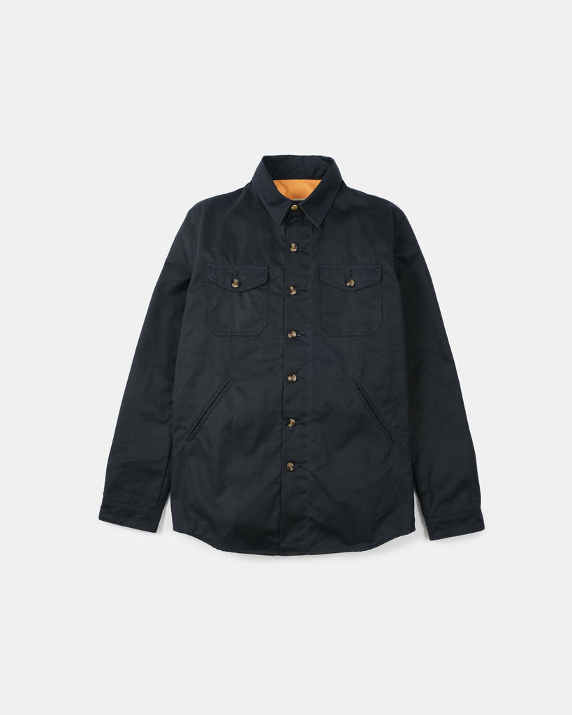 Crissman Overshirt - Waxed Canvas Dark Navy