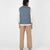 Flight Vest - Faded Blue Dry Waxed Rip Stop - View 5
