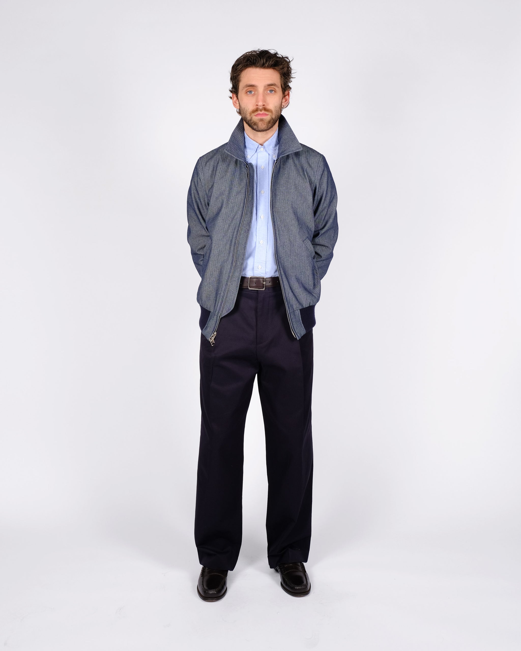 ジャケット・アウター heugn 23FW austin size3 Weekender Jacket - Indigo Herringbone Bull Denim – Dehen 1920