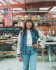 Women's Varsity Jacket - Steel Blue - View 8