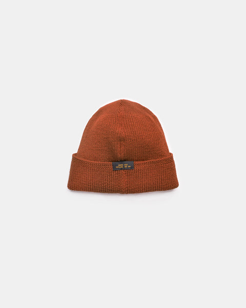 Wool Knit Watch Cap - Burnt Orange – Dehen 1920